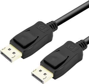 4K DisplayPort to DisplayPort Cable (DP to DP Cable, Display Port Cable) 6 Feet - 4K 60Hz, 2K 144Hz Monitor Support ,Black