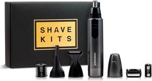 URBANER Facial Hair Grooming kit for Men, Professional beard/Ear&Nose hair/Eyebrow Clipper/Trimmer/Shaver/Razor, Waterproof, Cordless, Compact, MB-980