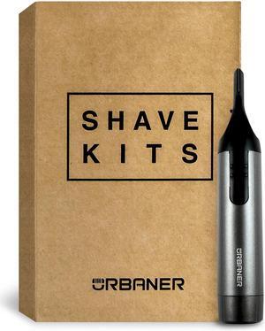 URBANER Eyebrow Trimmer/Clipper/Shaver for Men, Professional facial hair/beard razor, Waterproof, Battery powered, Compact, Portable, Safe blade, MB-062