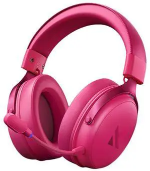 MCHOSE V9 PRO Wireless Gaming Headset 7.1 Surround Sound for PS5 PS4 PC SWITCH TOPSPEED Gaming Headphones, Noise Canceling Mic, 250Hr Battery,Low 15ms Latency, Lightweight, BT 5.3 FPS Games,Berry Red