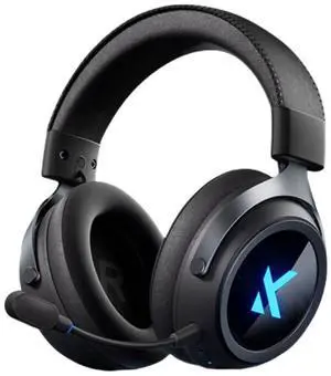 MCHOSE X9 Wireless Gaming Headset 7.1 Surround Sound for PS5, PS4, PC, SWITCH, Gaming Headphones with Noise Canceling Mic, Low 15ms Latency, Black
