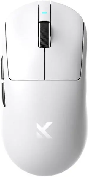 MCHOSE A7 Wireless Gaming Mouse, Tri-Mode Connection, 56 Grams, PAW3395 26K DPI Sensor, Wired 1K/Wireless 1K Polling, 300mAh Battery  - White