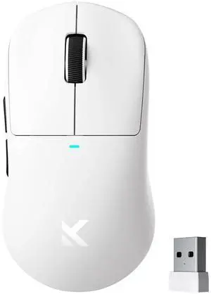 MCHOSE M7 Ultra Wireless Gaming Mouse, 8K Polling, 55g Lightweight Ergonomic Computer Mouse PAW3950 Optical Sensor 750 IPS 42000 DPI 6 Programmable Controls USB-C 3-Modes PC/Mac White