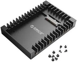 25 SSD SATA to 35 Hard Drive Adapter Internal Drive Bay Converter Mounting Bracket Caddy Tray for 795125mm 25 inch HDDSSD with SATA III Interface