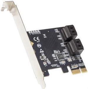 4 Port SATA III PCI-e 3.0 x1 Card Non-Raid with Low Profile Bracket