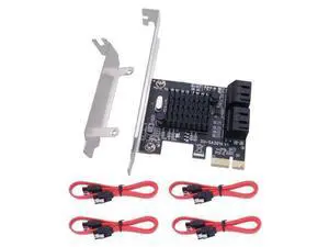 4 Port SATA III Expansion Card 6Gbps PCIe 1X to SATA 3.0 Adapter Converter Card Support IPFS Hard Disk Devices Card 4 Port SATA III Expansion Card 6Gbps PCIe 1X to SATA 3.0 Adapter Converter Card Support IPFS Hard Disk Devices Card