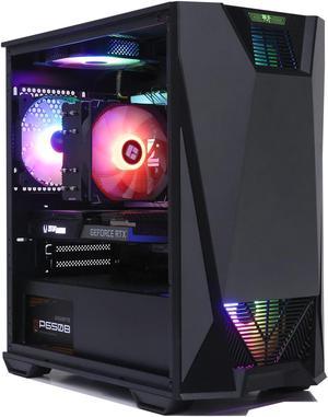  MXZ Gaming PC Desktop Computer, AMD Ryzen 5 5500, RX7600,16GB  DDR4, NVME 500G SSD, 6RGB Fans, Win 11 Pro Ready, Gamer Desktop Computer(R5  5500