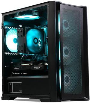 MXZ Gaming PC ,AMD Ryzen 7 9700X , GeForce RTX 4070 ,16GB DDR5 6000MHz, NVME M2 1 T, 6RGB Fans,Windows 11 Pro Ready to use, Gamer Desktop Computer(R7 9700X| RTX 4070)