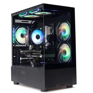 MXZ High Performance Gaming PC, AMD Ryzen 5 9600X,GeForce RTX 4070, B650,16GB DDR5,1TB NVME, 5 RGB Fans, Windows 11 Pro Ready to use (R5 9600X| RTX 4070)