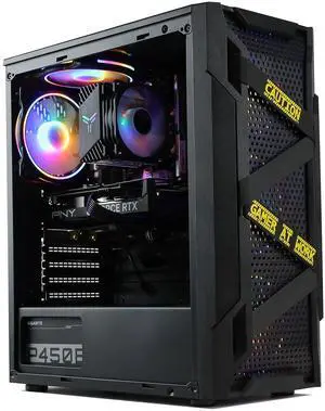 MXZ Gaming PC Computer Intel Core i5 9400F, RTX 3050, 8GB*2(16GB) DDR4, NVME M2 500GB, 5 RGB Fans, Windows 11 Pro Ready to Use, Gamer Desktop Computer
