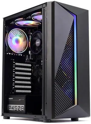 MXZ Gaming PC Desktop Computer, AMD Ryzen 5 4500 3.6GHz, GTX1660S,16GB(8G*2) DDR4, NVME 500GB SSD, 6RGB Fans, Win 11 Pro Ready, Gamer Desktop Computer(R5 4500|GTX1660S) Geforce RTX 3050