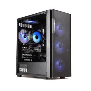 MXZ Gaming PC Computer Intel Core i5 12400F , GeForce RTX 4060, 8GB*2(16GB) DDR4, NVME M2 500G, 5RGB Fans,Windows 11 Pro Ready to use, Gamer Desktop Computer(I5 12400F| RTX4060)