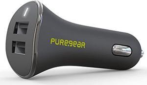 PureGear 60715PG Black 4.8A Dual USB Car Charger