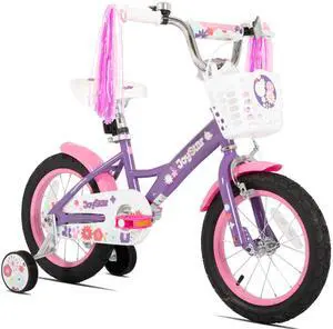 JOYSTAR Little Violet 16" Kids Bike with Training Wheels & Basket, Children's Bicycle for Girls Ages 4-7, Purple JOYSTAR Little Violet 16" Kids Bike with Training Wheels & Basket, Children's Bicycle for Girls Ages 4-7, Purple