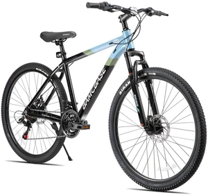 BAMCBASE Rockford 27.5 Inch Mountain Bike, 21-Speed Adult Bicycle for Men and Women, MTB with Aluminum Alloy Frame & Dual Disc Brakes, Blue BAMCBASE Rockford 27.5 Inch Mountain Bike, 21-Speed Adult Bicycle for Men and Women, MTB with Aluminum Alloy Frame & Dual Disc Brakes, Blue