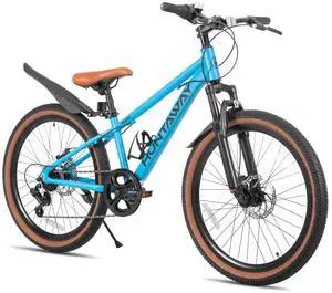 KEANO Huntaway 24 Inch Kids Mountain Bike for Boys Girls Ages 8-12, 7-Speed Kid Bicycle with Lightweight Alloy Frame, Blue KEANO Huntaway 24 Inch Kids Mountain Bike for Boys Girls Ages 8-12, 7-Speed Kid Bicycle with Lightweight Alloy Frame, Blue