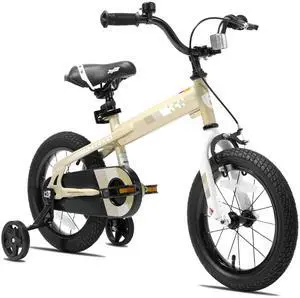 JOYSTAR Whizz 14" Kids Bike for Toddler & Kids Ages 3-5, BMX Style Boys Bike with Training Wheels, Children Bicycles, Beige JOYSTAR Whizz 14" Kids Bike for Toddler & Kids Ages 3-5, BMX Style Boys Bike with Training Wheels, Children Bicycles, Beige