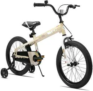 JOYSTAR Whizz 20" Kids Bike for Toddler & Kids Ages 7-13, BMX Style Boys Bike with Training Wheels, Children Bicycles, Beige JOYSTAR Whizz 20" Kids Bike for Toddler & Kids Ages 7-13, BMX Style Boys Bike with Training Wheels, Children Bicycles, Beige