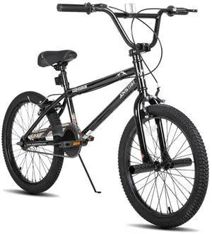 JOYSTAR 24 Inch Kids BMX Bike for Boys Girls Ages 7-12, Freestyle Bicycle for Beginner Level Riders with 2 Pegs, Black JOYSTAR 24 Inch Kids BMX Bike for Boys Girls Ages 7-12, Freestyle Bicycle for Beginner Level Riders with 2 Pegs, Black