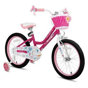 JOYSTAR Angel Kids Bike for Toddlers and Kids Ages 2-9 Years Old, 12 14 16 18 20 24 Inch Girls Bicycle with Training Wheels & Basket, Childrens Bike for Girls Boys, 20 Inch Pink JOYSTAR Angel Kids Bike for Toddlers and Kids Ages 2-9 Years Old, 12 14 16 18 20 24 Inch Girls Bicycle with Training Wheels & Basket, Childrens Bike for Girls Boys, 20 Inch Pink