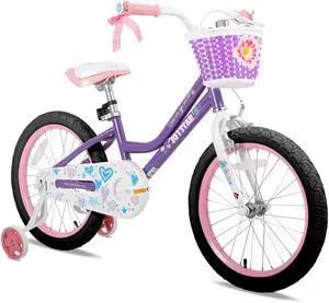 JOYSTAR Angel Kids Bike for Toddlers and Kids Ages 2-9 Years Old, 12 14 16 18 20 24 Inch Girls Bicycle with Training Wheels & Basket, Childrens Bike for Girls Boys, 20 Inch Purple JOYSTAR Angel Kids Bike for Toddlers and Kids Ages 2-9 Years Old, 12 14 16 18 20 24 Inch Girls Bicycle with Training Wheels & Basket, Childrens Bike for Girls Boys, 20 Inch Purple