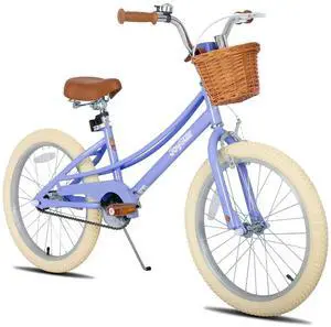 JOYSTAR 16 Inch Kids Bike with Training Wheels & Basket, Children's Bike for 4-7 Years Old Boys Girls, Purple 20" JOYSTAR 16 Inch Kids Bike with Training Wheels & Basket, Children's Bike for 4-7 Years Old Boys Girls, Purple 20"