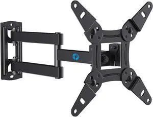 Full Motion TV Wall Mount for Echo Show 21/15 and 13-42 Inch Flat Curved Screen TVs & Monitors, Max VESA 200x200mm up to 44lbs, TV Mount Wall Bracket with Rotation Swivel Tilt Extension