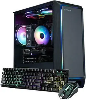 IPASON - Gaming desktop - AMD  Ryzen 5 5600(6 core 3.5GHz) for free  - Radeon RX 7600 8GB GDDR6 Graphics-16GB DDR4 3200MHz - 1TB M.2 NVMe - 650W PSU - Windows 11 home - WIFI - Gaming PC