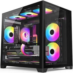 IPASON Gaming PC Desktop Intel Core i7 12th Gen 12700F upgrades to 13700F for free, NVIDIA RTX 4060 , 1TB NVME SSD, 32GB DDR5 RAM , 800W GOLD PSU , Windows 11 Home 64-bit