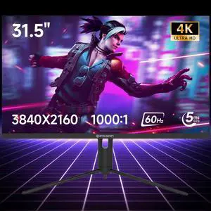 IPASON F3232U-M 31.5-inch Adjustable&Wall-mounted Gaming Monitor FreeSync Premium, 3840*2160(4K)Resolution 100% sRGB, 60Hz Refresh Rate, FreeSync Supported