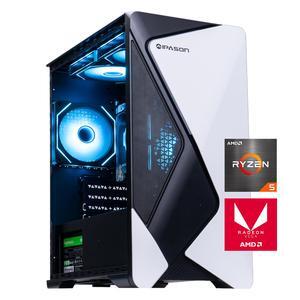 MXZ Gaming PC Computer AMD Ryzen 5 5500 3.6GHz, GTX1660S,16GB(8G*2) DDR4 3200,NVME 500GB SSD, 6RGB Fans, WIFI & Win 11 Pro Ready, Gamer Desktop Computer (R5 5500| GTX1660S)