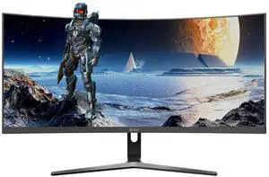 IPASON E3025W-M 29.5" 200Hz  2K Curved Gaming Monitor 1ms FreeSync Premium, 2560*1080 VA 1800R Display, (MPRT),Blue Light Filte, DisplayPort 1.4, HDMI 2.0