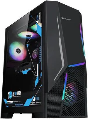 IPASON   Gaming Desktop, Ryzen 7 5700X, NVIDIA RTX 4060Ti ,32GB DDR4 RAM, 1TB M.2 NVMe SSD ,Windows 11 home,WIFI, Liquid Cooler ,  ARGB Fans , Pc for Gaming DesignOffice , Prebuilt Gaming Pc