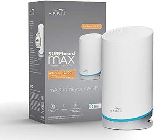 arris surfboard max ax6600 tri-band wi-fi 6 mesh router