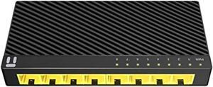 Netis ST3108C 8 Port 10/100Mbps Fast Ethernet Switch | Desktop Ethernet Splitter, Ethernet Hub, Plug and Play, Traffic Optimization Auto-Negotiation RJ45 Ports with Compact Design