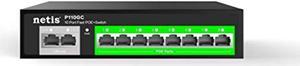 Netis P110GC 8GE Gigabit PoE Switch and 2GE Gigabit Uplink | 30W PoE+ Per Port 802.3af/at PoE Budget 120W | with 4KV Lightning Protection, Internal Power Supply and Long Distance Data Transmission