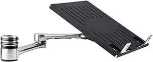 adtec af-an-p atdec accessory notebook arm for af-at mount, monitor/notebook set-up, supports laptops up to 18? (17.6lbs), adjustable, ergonomic, silver (af-an)