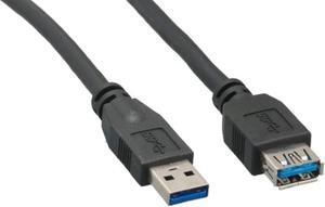 cable leader 6ft usb 3.0 a male to a female extension cable, black