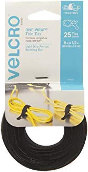 VELCRO Brand 150pk Cable Ties Value Pack | Replace Zip Ties with Reusable  Straps, Reduce Waste | For Wire Management and Cord Organizer | 8 x 1/2
