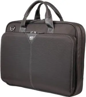 mobile edge black select nylon laptop briefcase 16 inch pc and 17 inch mac, for men,women, business,students mebcns1
