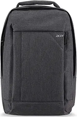 acer travel backpack (gray), up to 15.6" notebook and 10" tablet, with interior and exterior pockets