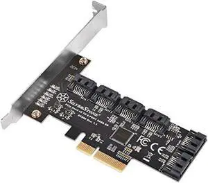 silverstone technology ecs06 6 port sata gen3 (6gbps) non-raid pci express gen3 x2 card