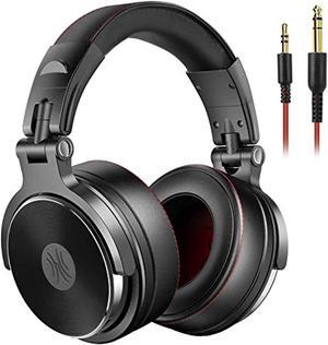 oneodio adapter-free over ear headphones for studio monitoring and mixing, sound isolation, 90 rotatable housing with top protein leather earcups, 50mm driver unit, wired headsets