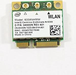 dell mini pci express half height 4w00n wlan wifi 802.11n wireless card alienware m17x r2 precision