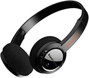 sound blaster jam v2 on-ear lightweight bluetooth 5.0 wireless headphones with usb-c, aptx low latency, aptx hd, multipoint connectivity, voice detection and noise reduction, 22 ho