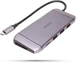 Gearmo USB-C Hub 9 in 1 Travel Series Portable Docking Station