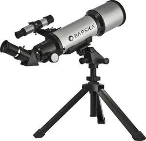 BARSKA Starwatcher 400x70mm Refractor Telescope w/ Tabletop Tripod & carry case