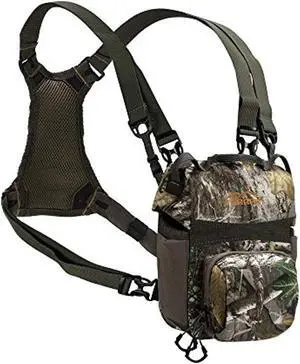 terrain mesa deluxe bino case with harness by allen, realtree edge, green