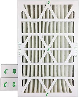 glasfloss zl 16x25x4 merv 10 pleated 4" inch air filters for ac and furnace. 3 pack. actual size: 15-1/2 x 24-1/2 x 3-3/4