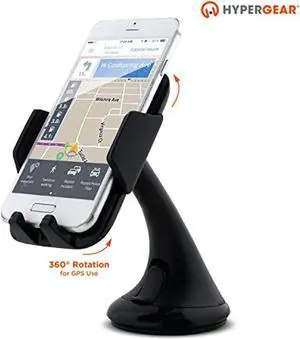 hypergear universal car windshield phone mount [hands-free] for phone calls & gps use compatible for iphone 12/12 pro/12 pro max/11 pro galaxy s21/s20/s10/s9, note20 5g/10/9 + more